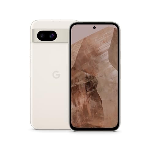 Google Pixel 8a: teléfono inteligente Android desbloqueado con innovadora cámara Pixel, duración de batería de 24 horas y seguridad avanzada – Clay Grey, 128 GB