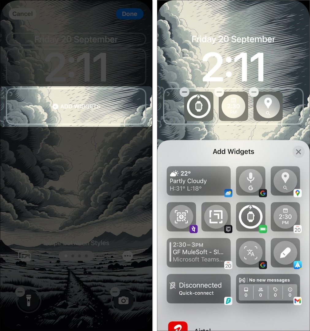 Cómo agregar un widget a la pantalla de bloqueo de un iPhone