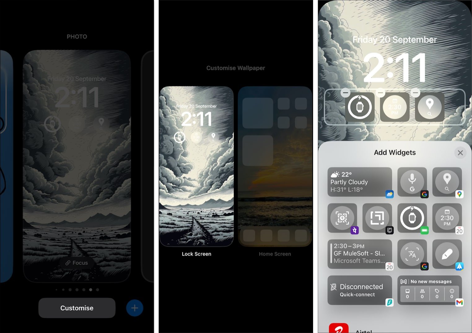 Cómo editar un widget en la pantalla de bloqueo del iPhone