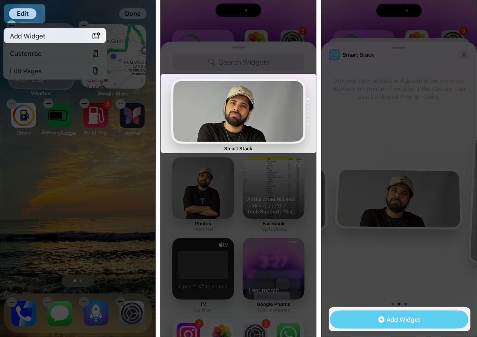 Cómo crear una pila inteligente de widgets en la pantalla de inicio del iPhone