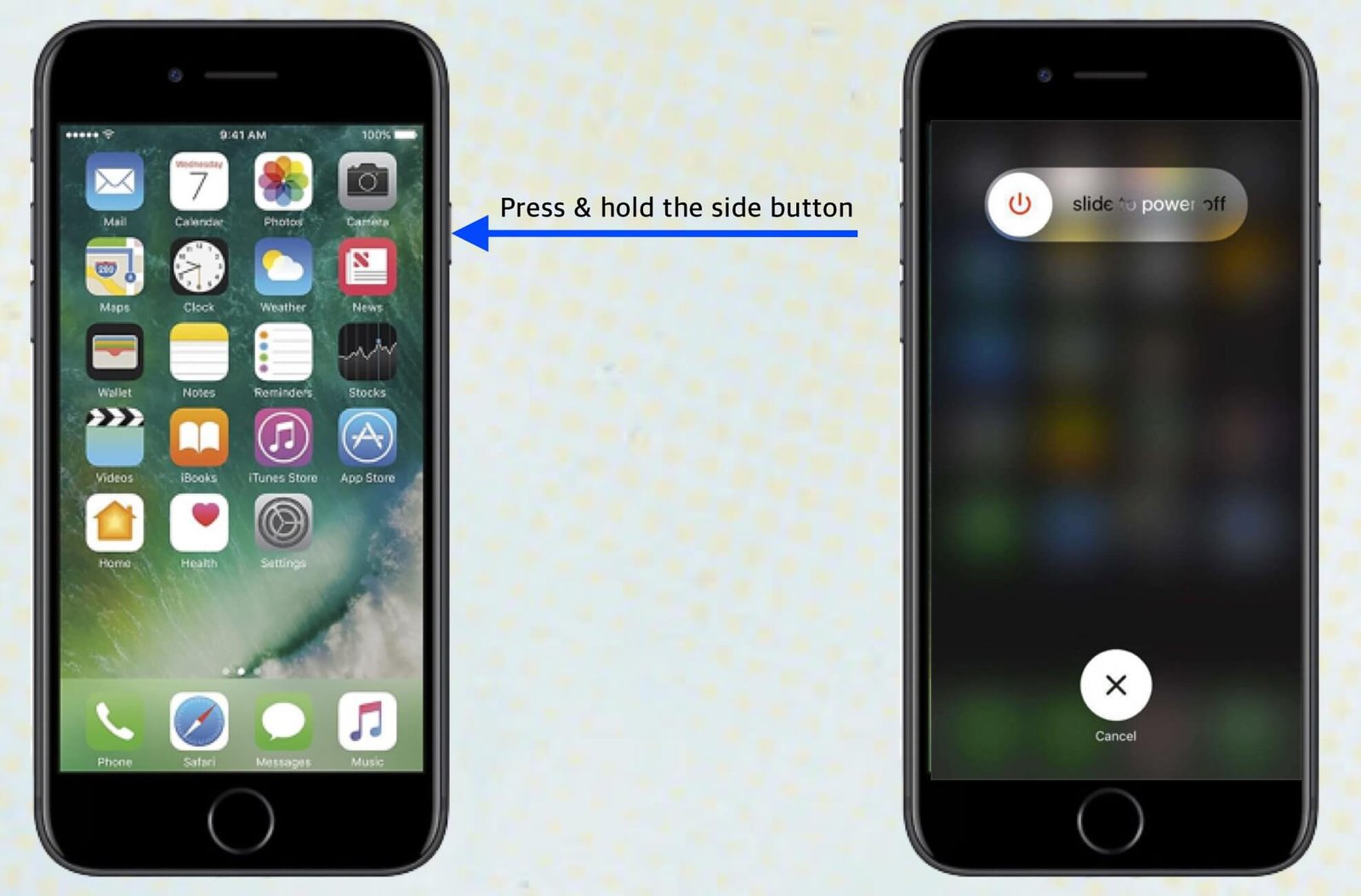 Apagar el iPhone 7