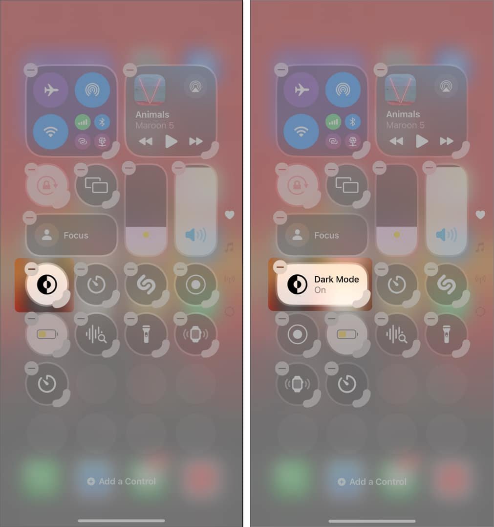 Cambiar el tamaño del control con el Centro de control de iOS 18