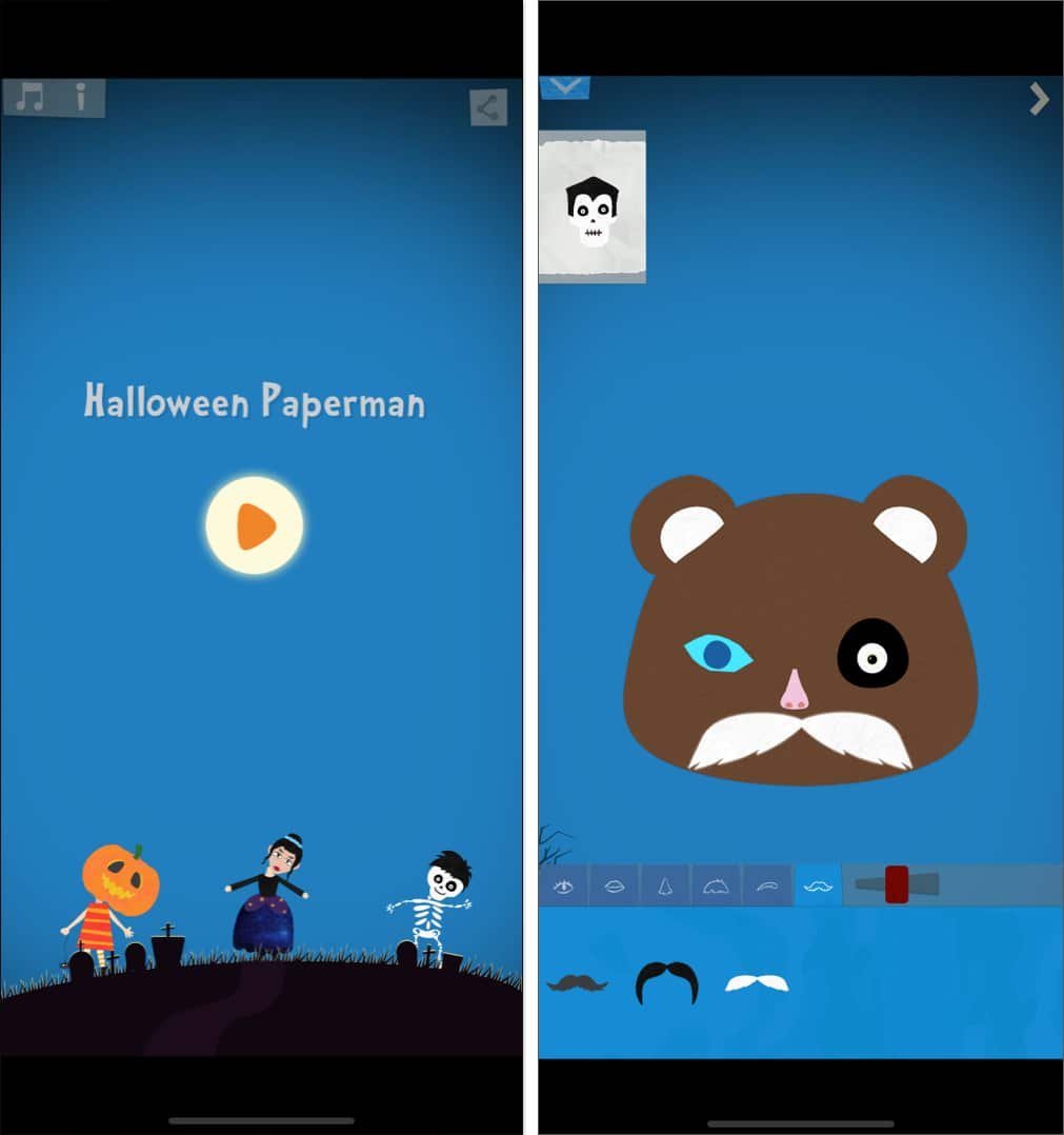 Halloween Paperman Art Game