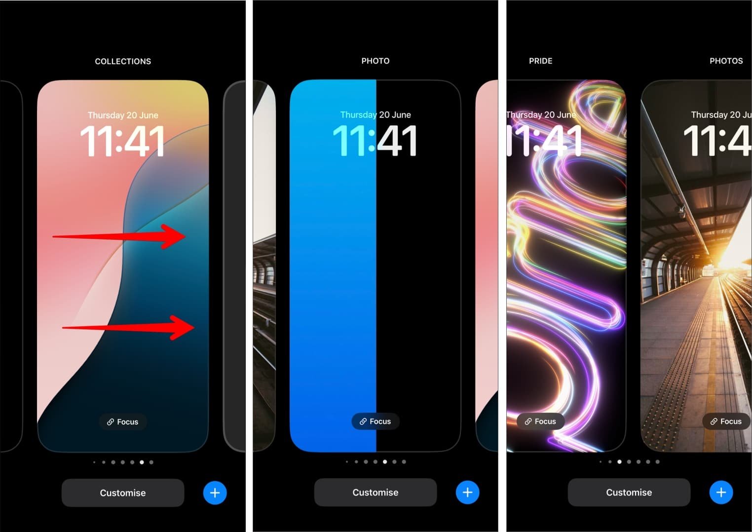 Cambiar la pantalla de bloqueo en iPhone en iOS 18