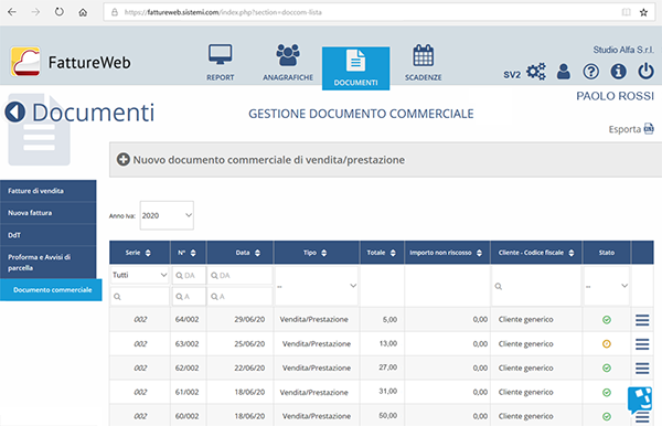 FattureWeb di Sistemi