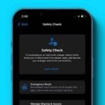 Cómo utilizar Safety Check en tu iPhone